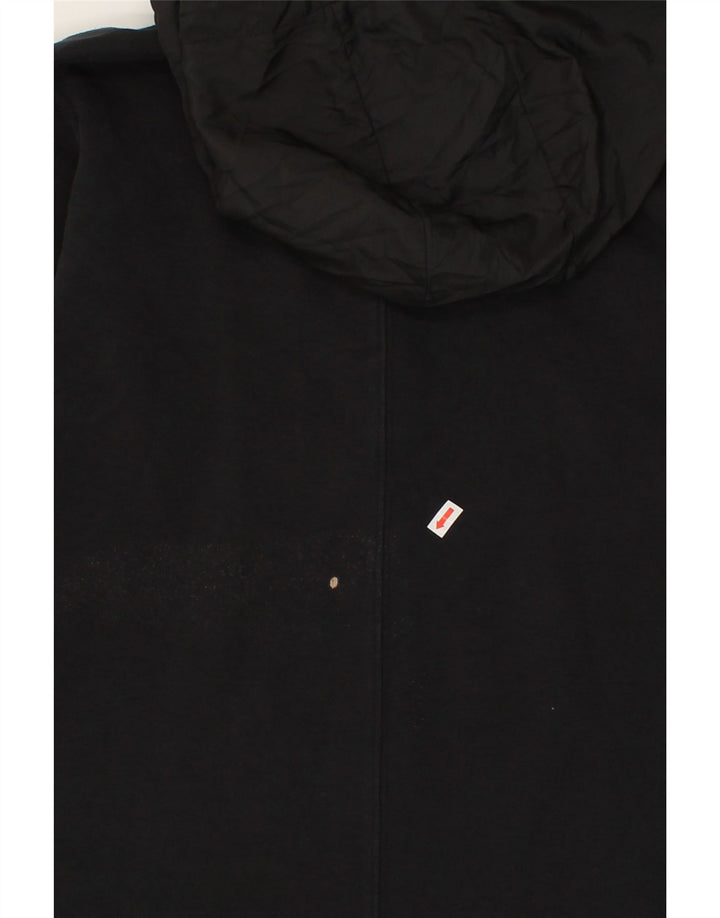 NIKE Womens Zip Hoodie Sweater UK 10 Small Black Cotton Vintage Nike and Second-Hand Nike from Messina Hembry 