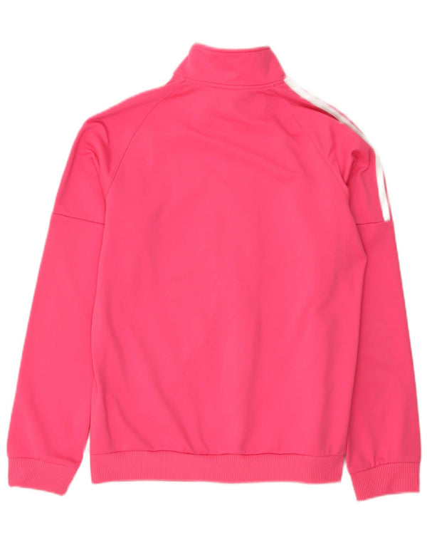 Adidas Womens Tracksuit Top Jacket UK 12/14 Médio Rosa Poliéster Esportes
