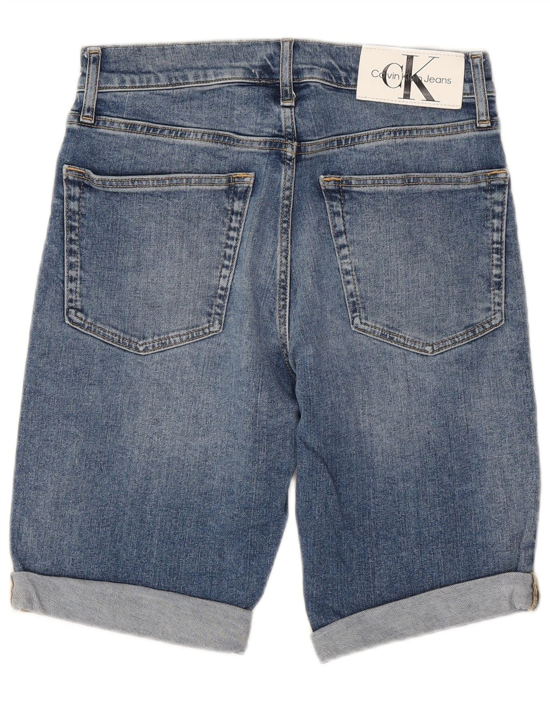 Shorts jeans masculino CALVIN KLEIN W29 pequeno algodão azul