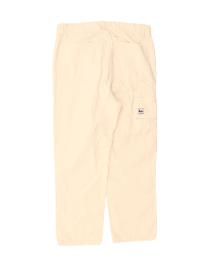 ZARA Mens Straight Cargo Trousers EU 46 XL W36 L30 Beige Cotton Vintage Zara and Second-Hand Zara from Messina Hembry 