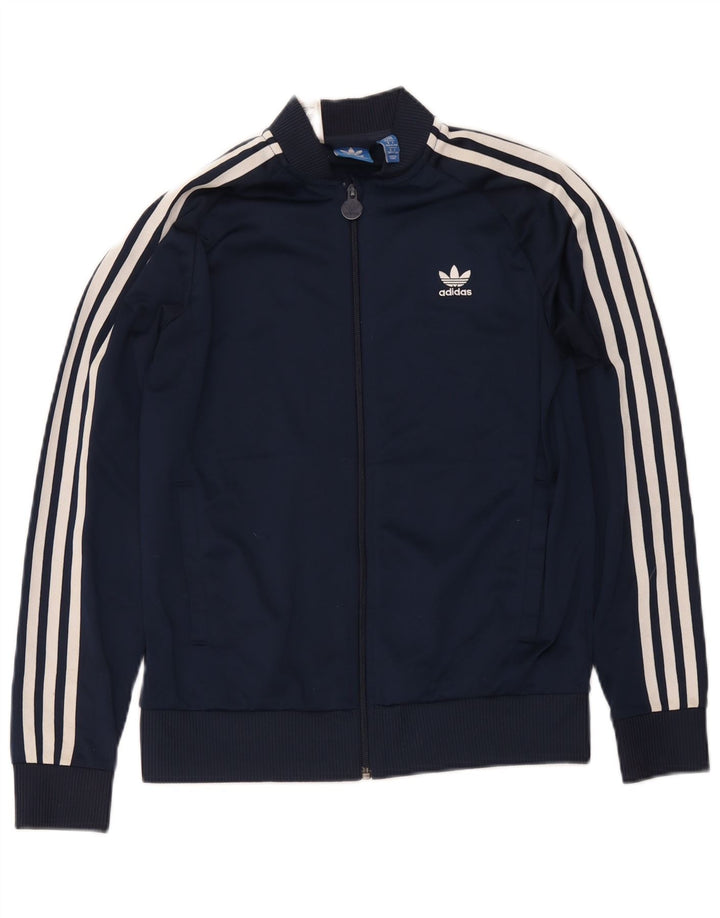 Casaco de treino Adidas menino 13-14 anos azul marinho poliéster