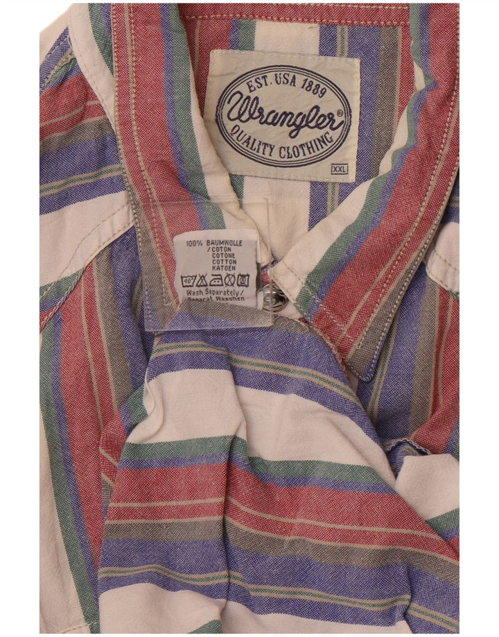 Camisa masculina WRANGLER 2XL algodão listrado multicolorido