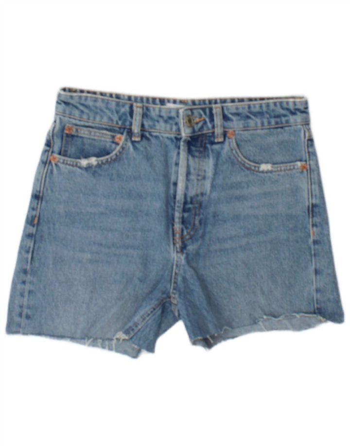 Shorts jeans feminino Zara EU 38 pequeno W28 azul