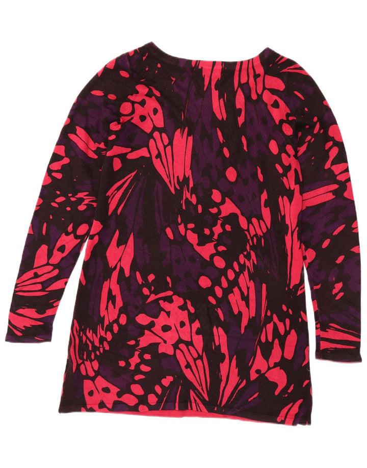 Suéter feminino Marks & Spencer com gola canoa Reino Unido 12 rosa médio