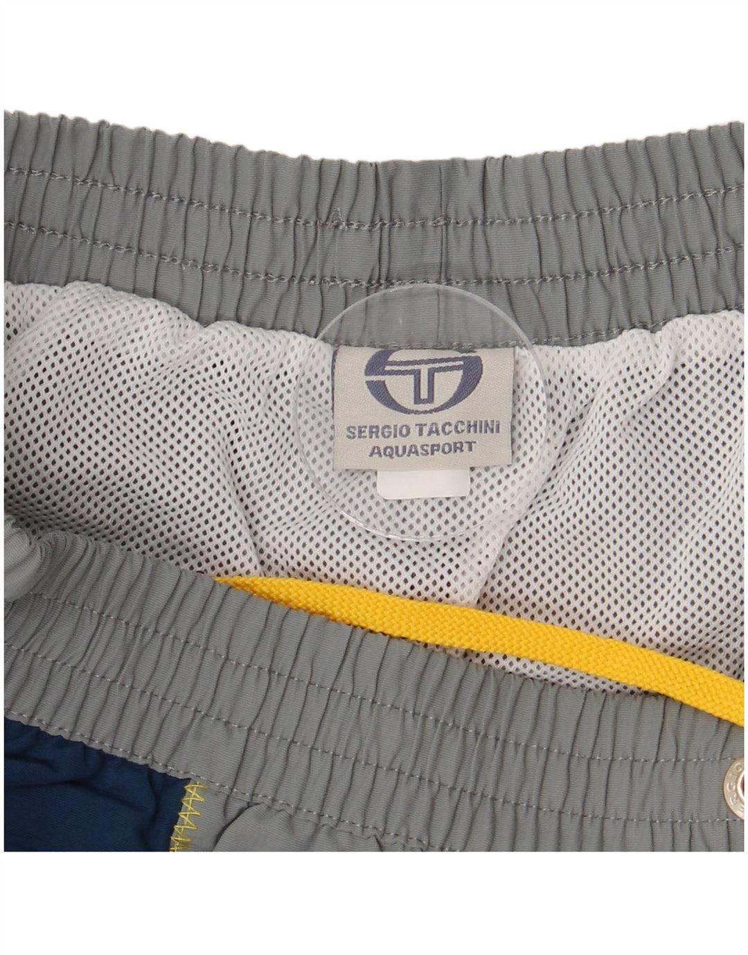 SERGIO TACCHINI Calção de banho masculino gráfico XL cinza Colourblock poliamida