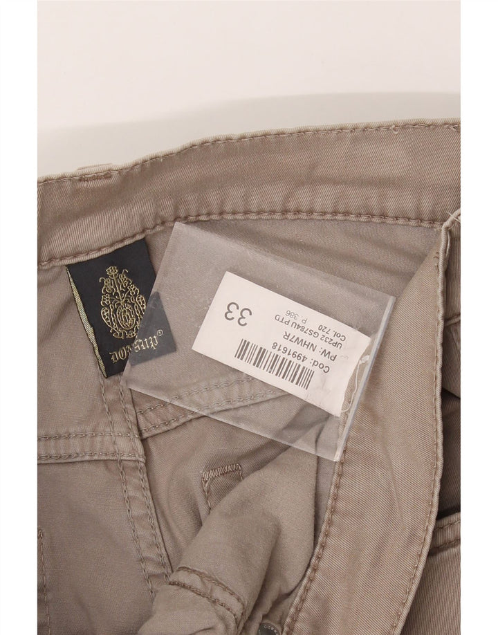 DONDUP Mens Slim Casual Trousers W33 L31 Brown Cotton Vintage Dondup and Second-Hand Dondup from Messina Hembry 