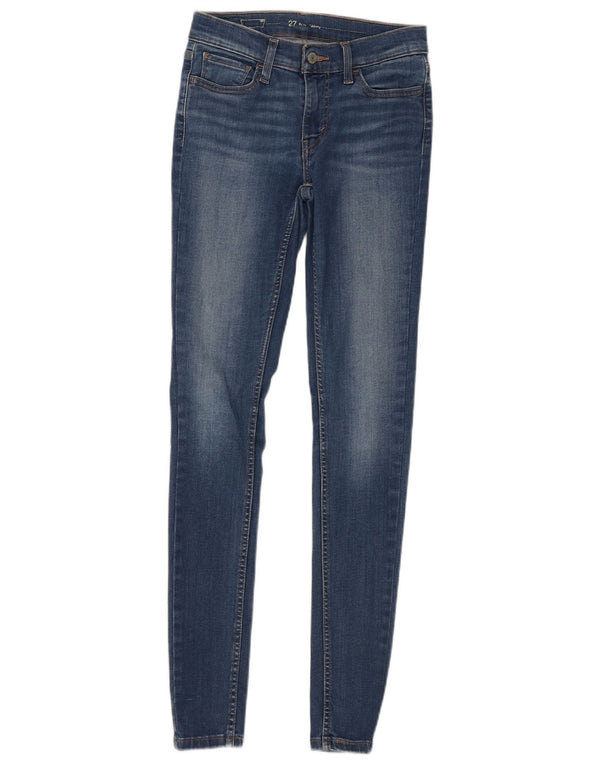 Calça jeans skinny feminina Levi's W27 L32 azul algodão