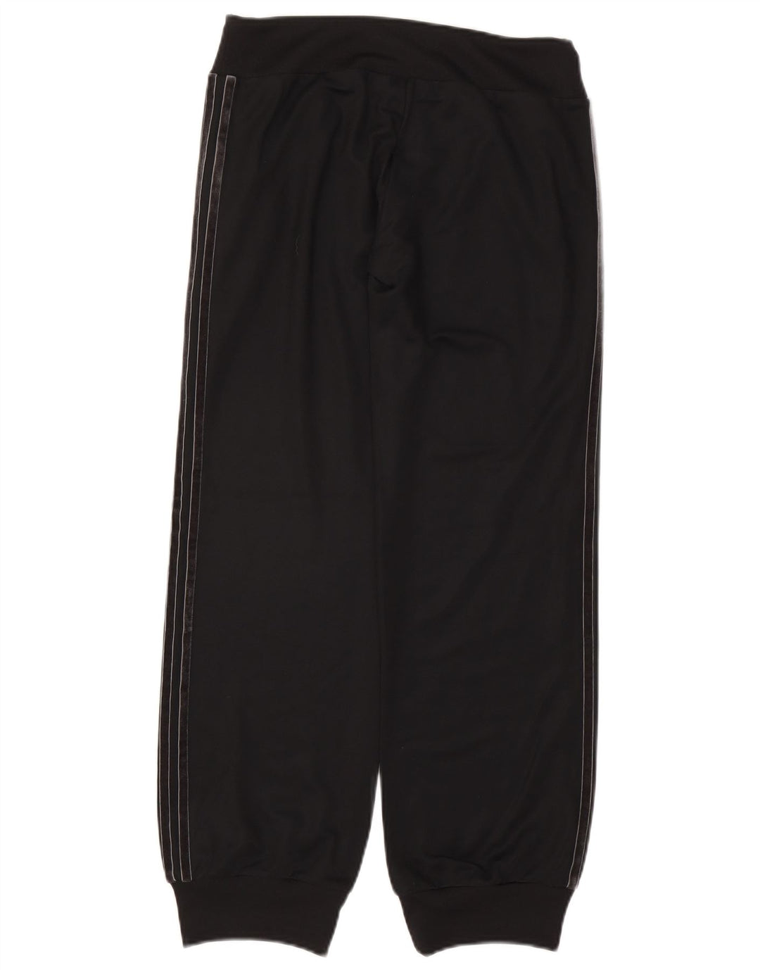 Adidas Womens Tracksuit Calças Joggers UK 14 Médio Preto Poliéster