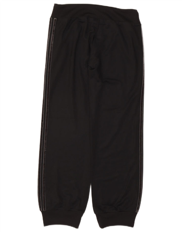 Adidas Womens Tracksuit Calças Joggers UK 14 Médio Preto Poliéster