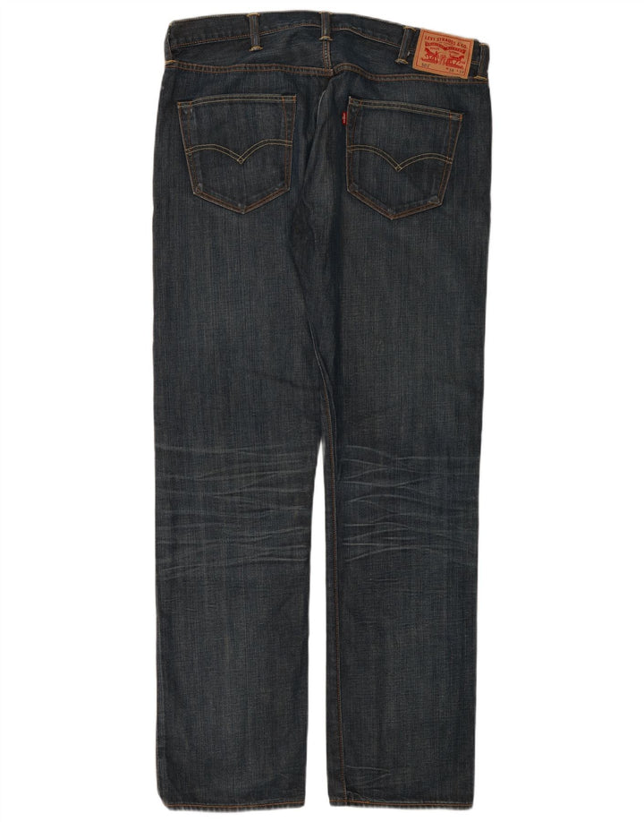 Levi's Masculino 501 Straight Jeans W38 L34 Azul Algodão