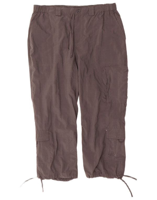 Calça cargo reta feminina The North Face grande W34 L24 cinza nylon