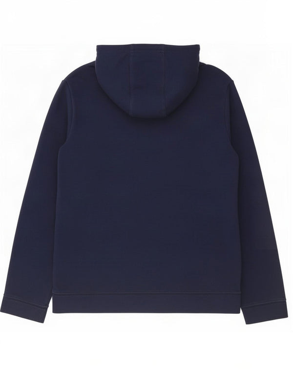Suéter Nike Boys Zip com capuz 13-14 anos XL azul marinho algodão