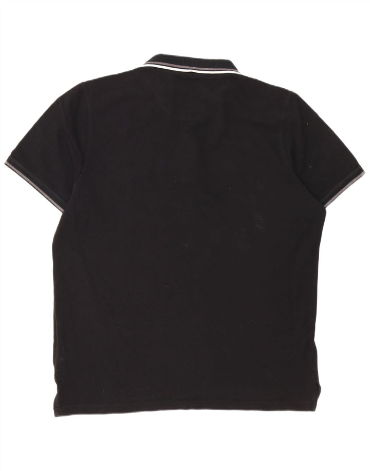 Camisa polo masculina regular Pierre Cardin XL algodão preto