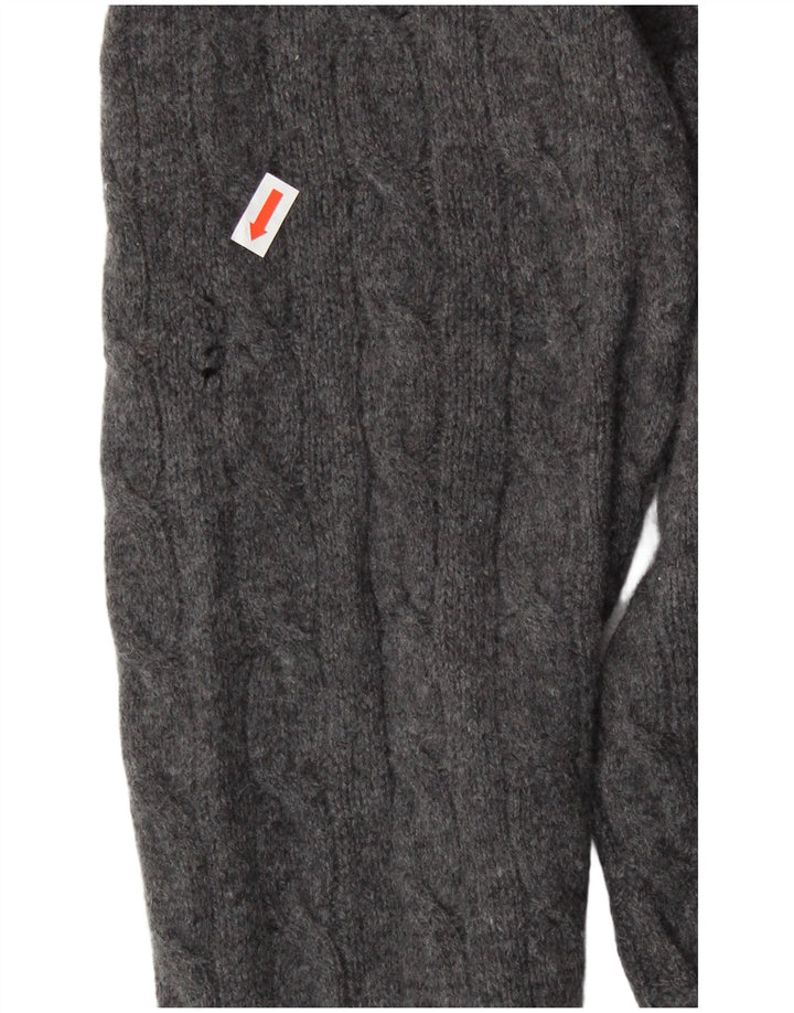 Polo Ralph Lauren Suéter masculino com gola redonda XL lã cinza