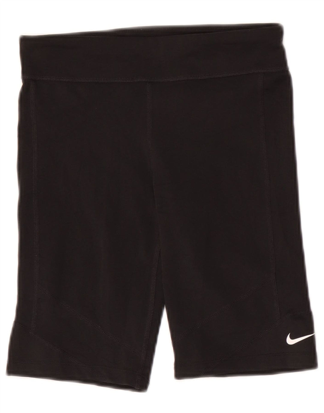 Shorts esportivos femininos Nike 10-11 anos médio preto poliéster