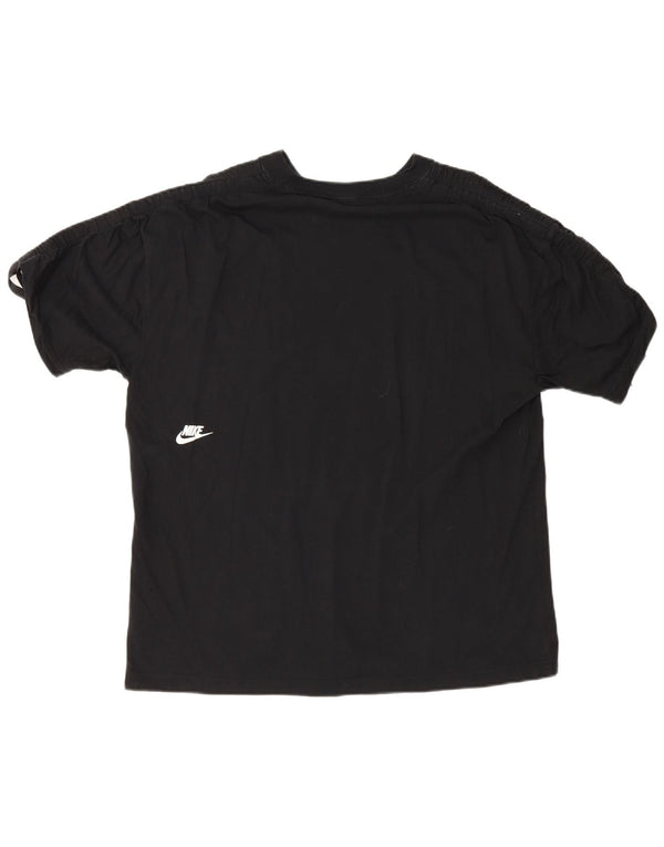 Camiseta Nike Feminina Relaxed Fit Graphic Top UK 14 Médio Algodão Preto