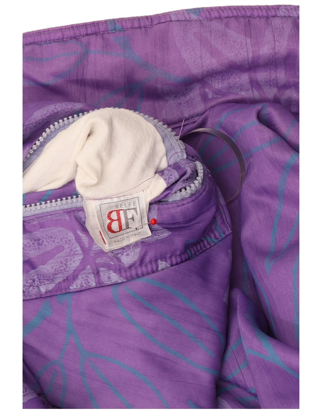 Jaqueta feminina superdimensionada reversível Belfe UK 14 grande roxo floral