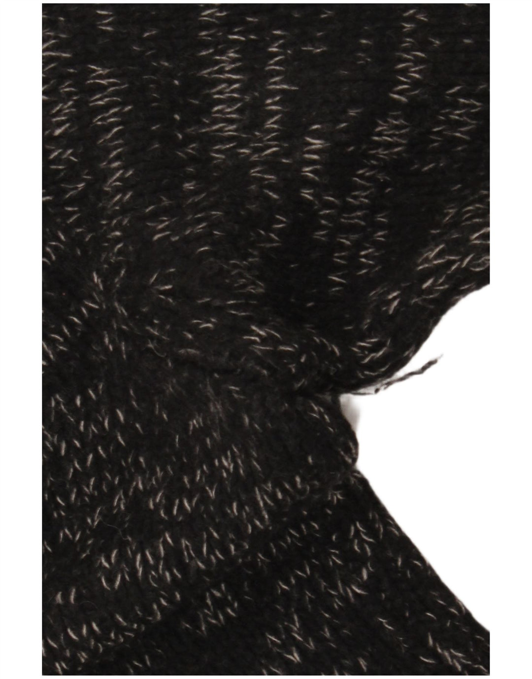 Gianfranco Ferre Suéter masculino com gola tartaruga grande preto manchado