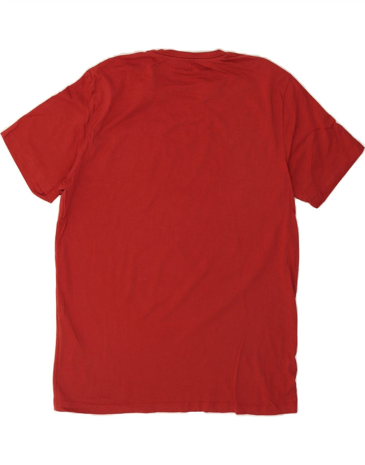 JACK & JONES Mens Regular Fit Graphic T-Shirt Top XL Burgundy Cotton Vintage Jack & Jones and Second-Hand Jack & Jones from Messina Hembry 