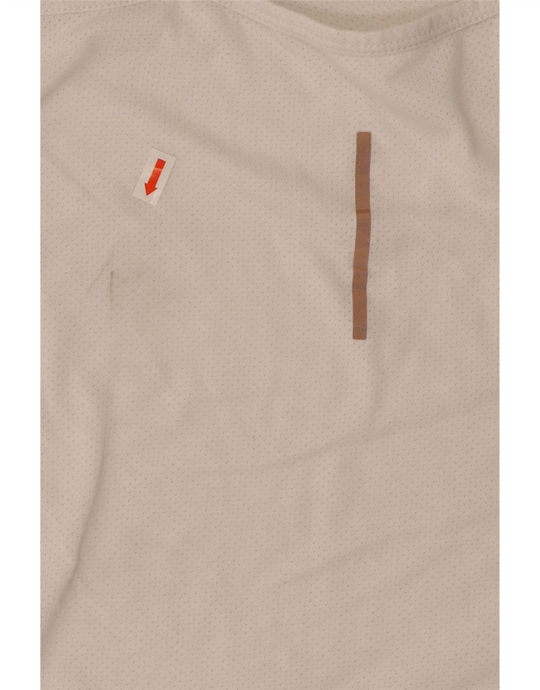 Nike Womens Dri Fit Vest Top UK 14 Grande Off White Poliéster