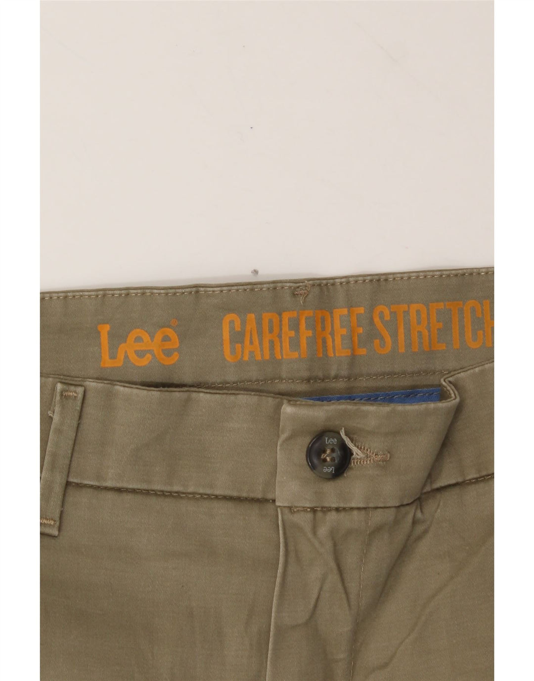 LEE Mens Straight Chino Trousers W38 L30 Khaki Cotton Vintage Lee and Second-Hand Lee from Messina Hembry 