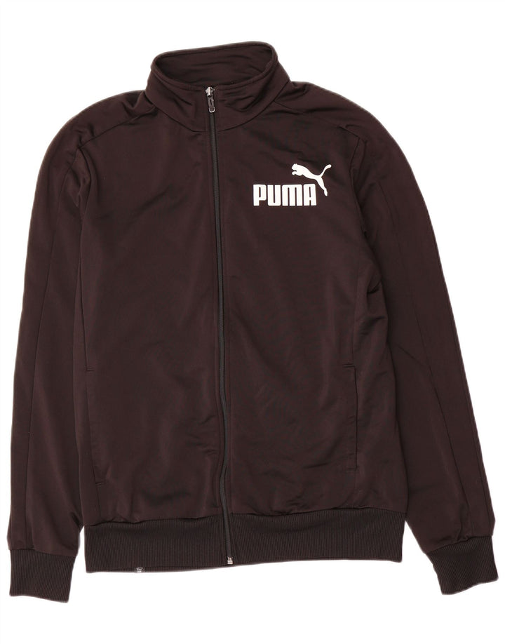 Jaqueta Puma Mens Graphic Tracksuit Top Médio Preto