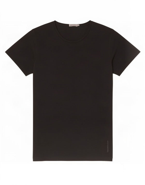 Camiseta masculina Calvin Klein Jeans top pequeno algodão preto