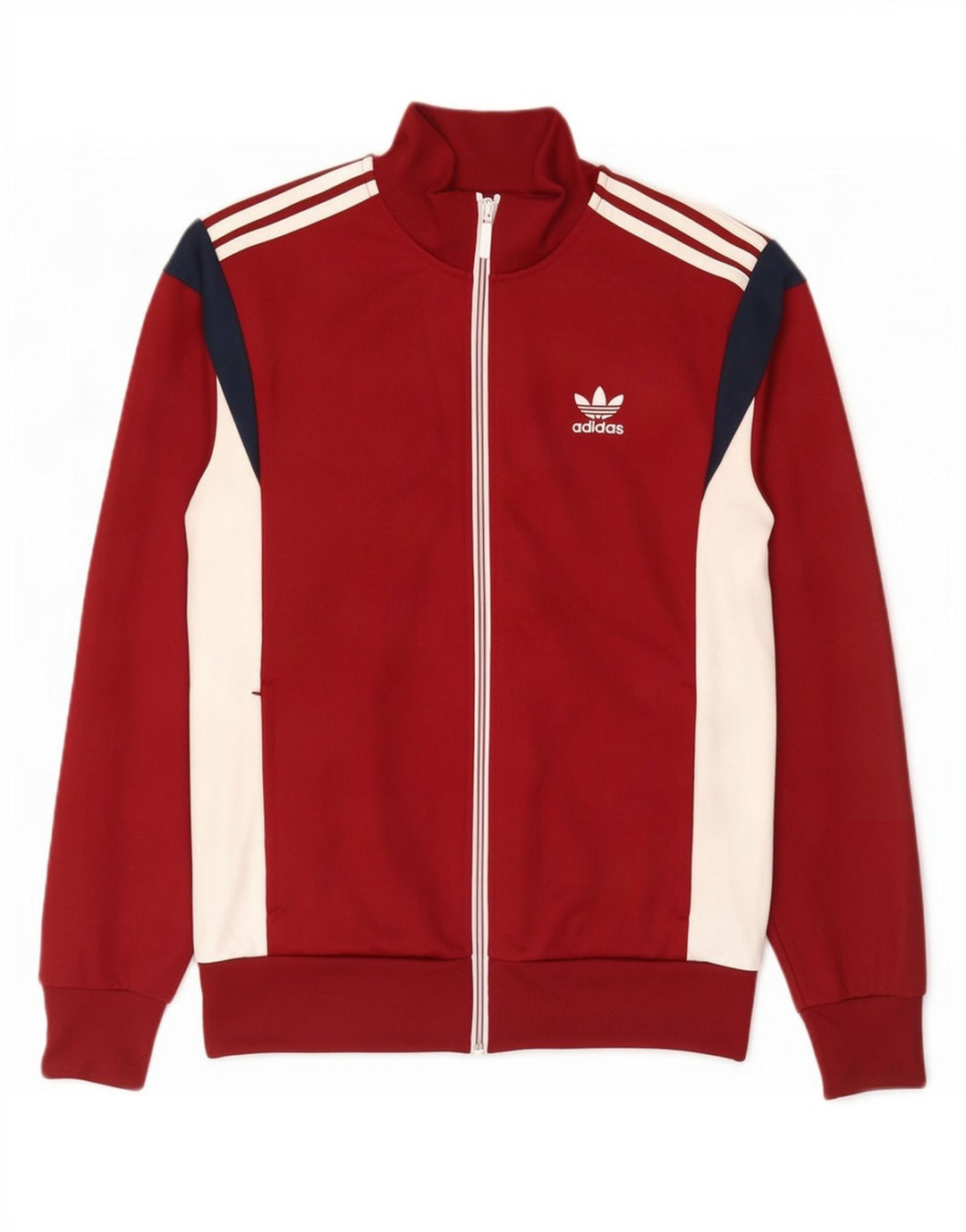 Jaqueta Adidas Masculina Treino Top Médio Borgonha Colorblock