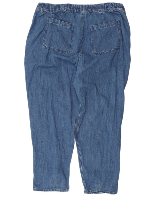 Jeans soltos femininos Gap 2XL W36 L28 algodão azul