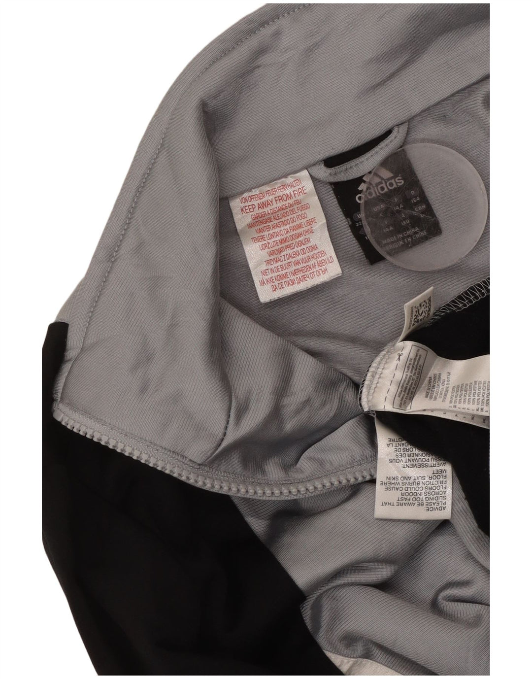 Jaqueta ADIDAS Meninos Treino Top 13-14 Anos Cinza Colourblock Poliéster