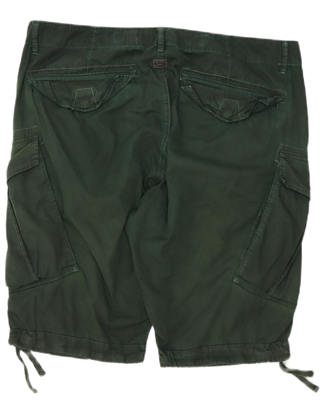 G-STAR Mens Loose Fit Cargo Shorts W40 XL Algodão Verde
