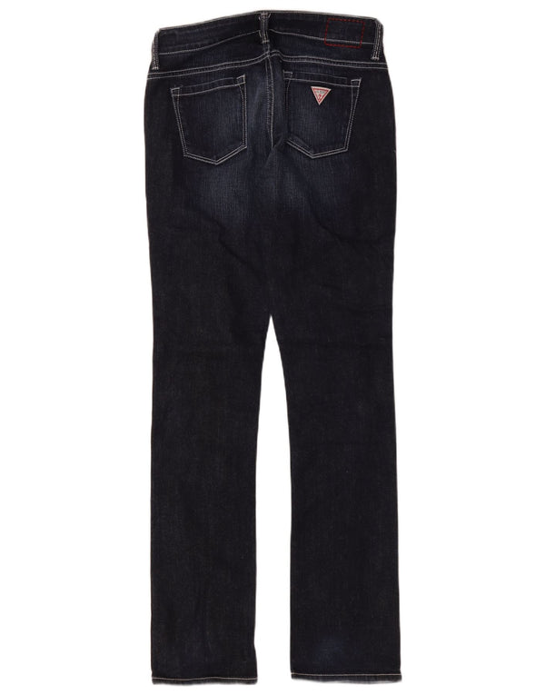 Guess Feminino Starlet Straight Jeans W28 L32 Azul Marinho Algodão