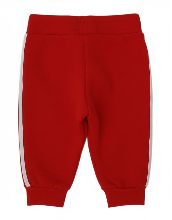 ADIDAS Baby Boys Joggers Calças de treino 6-9 meses algodão vermelho