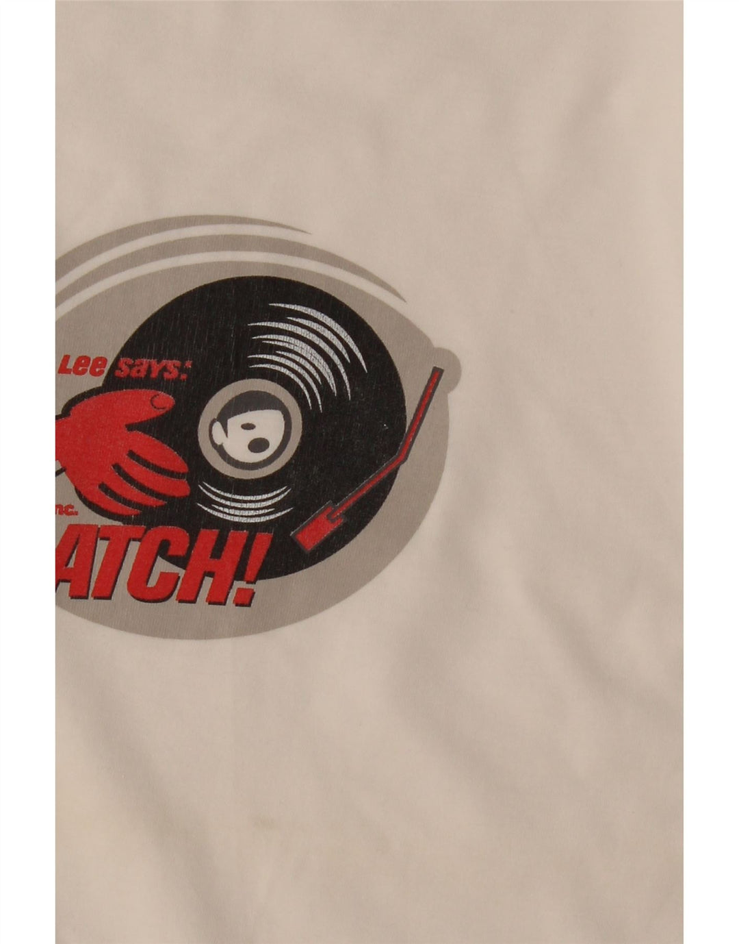 Camiseta feminina Lee com estampa gráfica UK 16 grande algodão branco