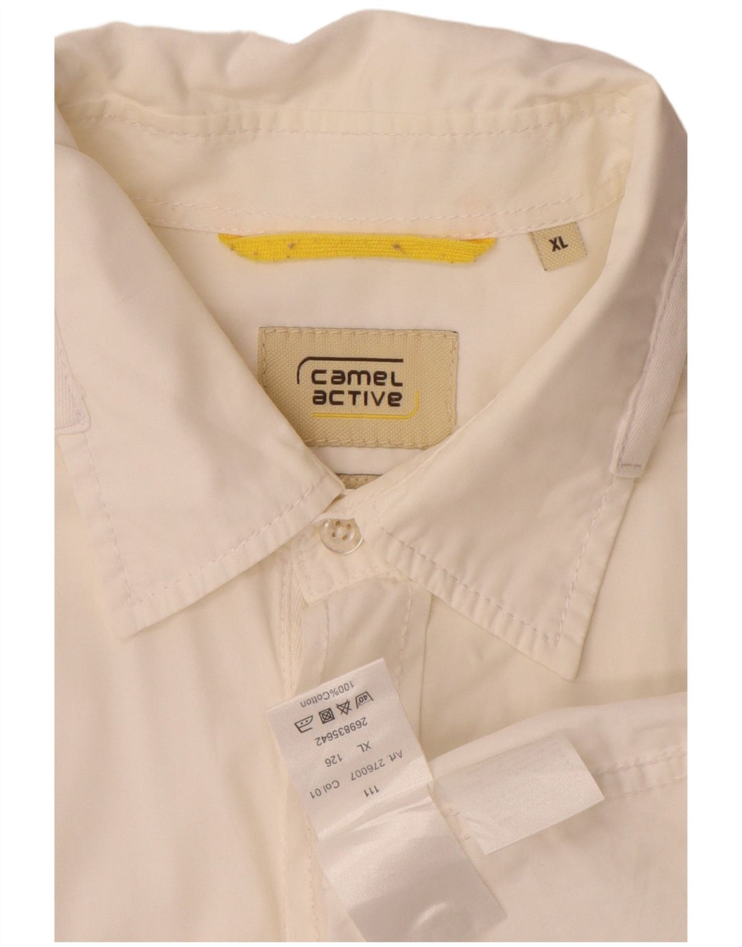 Camisa masculina de manga curta Camel Active XL algodão branco