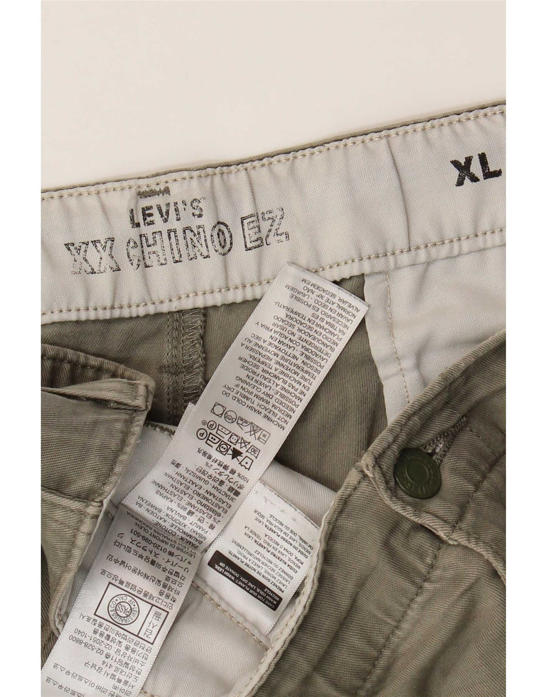 Shorts Chino Masculino Levi's XL W40 Algodão Cáqui