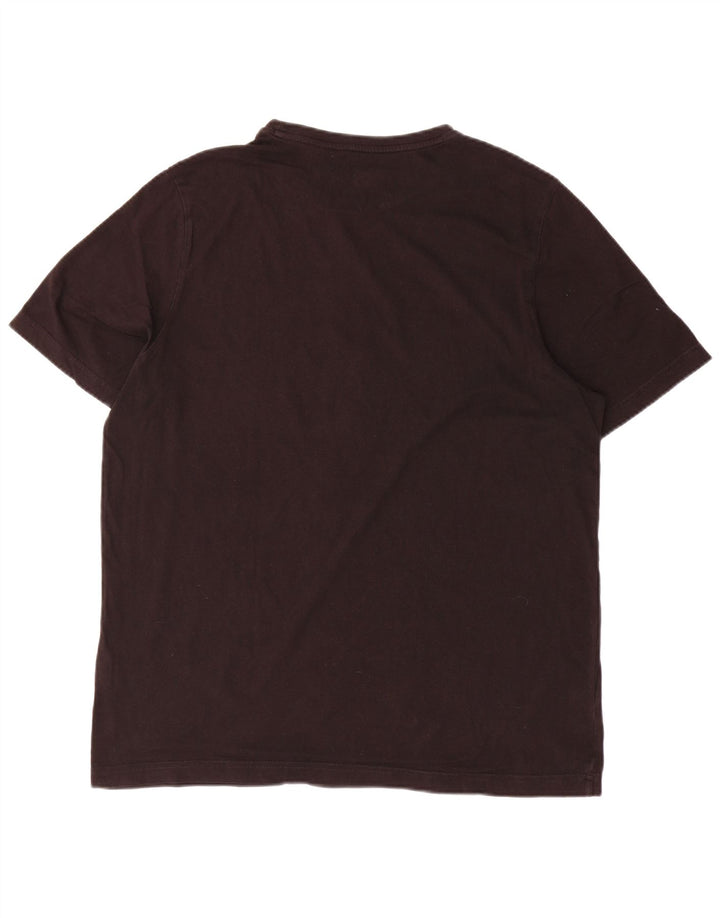 Puma Mens Graphic T-Shirt Top Grande Algodão Preto