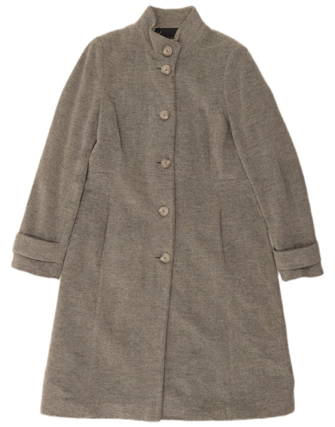 Sobretudo feminino Laura Ashley UK 14 grande lã cinza