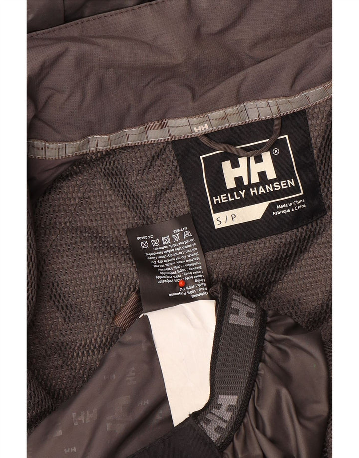 Jaqueta de esqui masculina Helly Hansen com capuz UK 36 pequena cinza Colourblock poliamida