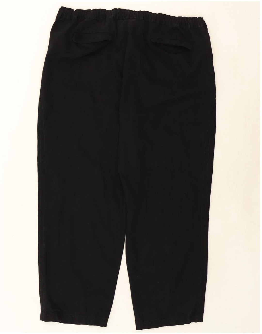 DKNY Womens Tapered Casual Trousers W38 L29 Black Cotton Vintage Dkny and Second-Hand Dkny from Messina Hembry 