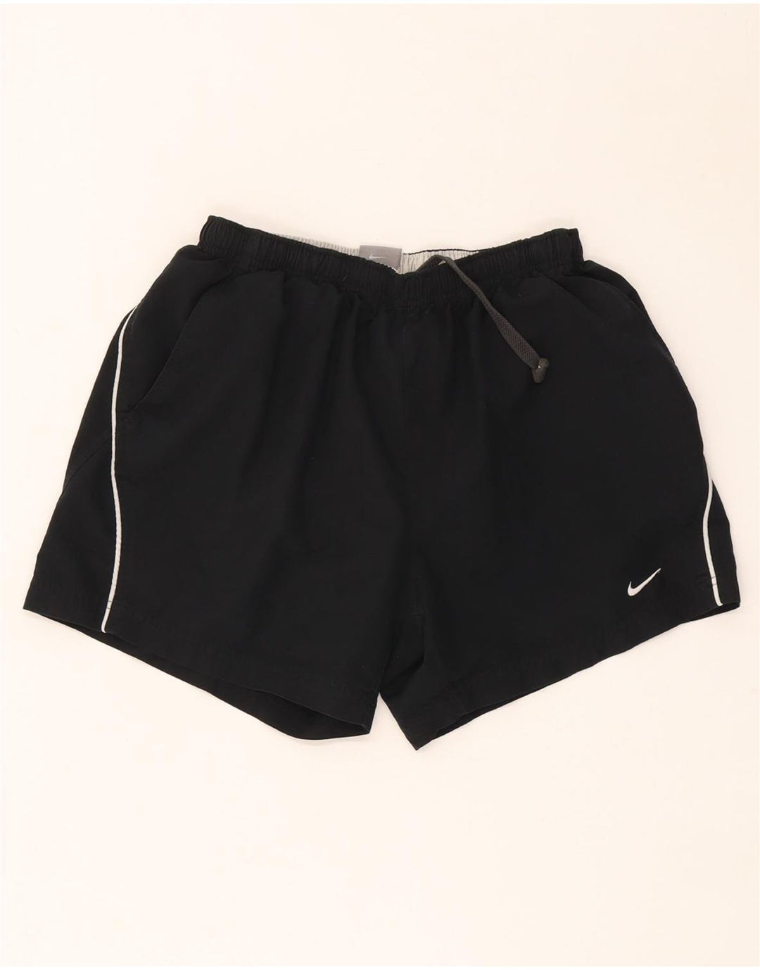 Shorts esportivos femininos Nike UK 12 poliéster preto médio