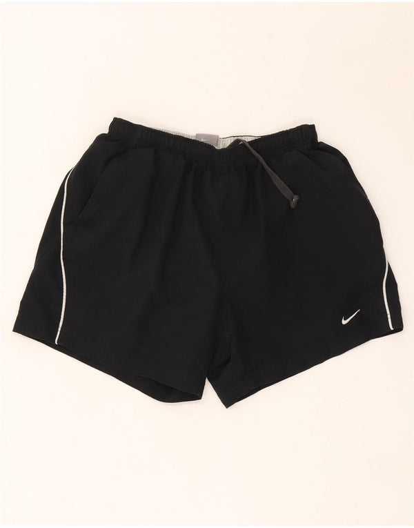 Shorts esportivos femininos Nike UK 12 poliéster preto médio