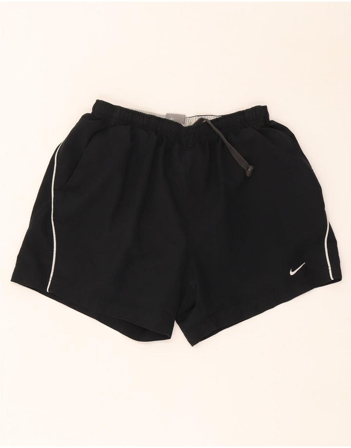 Shorts esportivos femininos Nike UK 12 poliéster preto médio