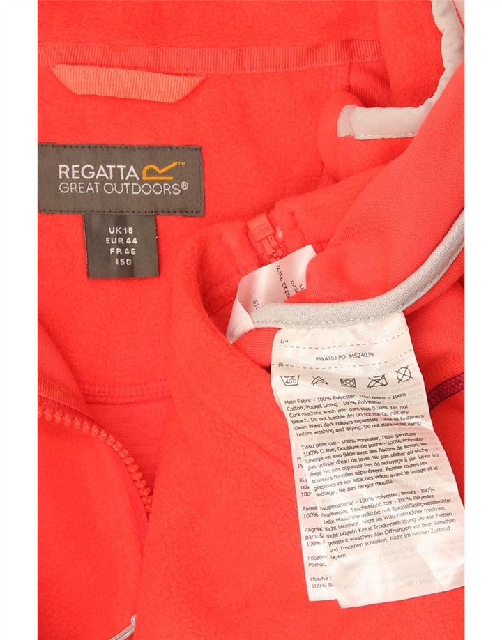 Jaqueta feminina de lã Regatta para treino UK 18 XL poliéster vermelho