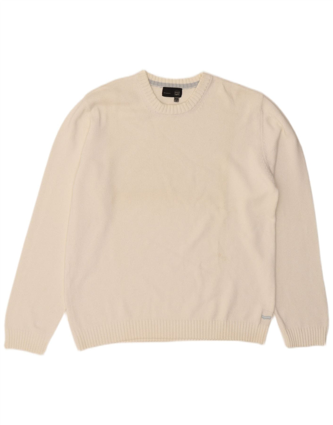 Suéter masculino Gas com gola redonda 2XL algodão branco