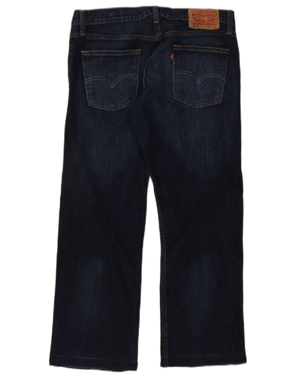 Levi's Mens 514 Straight Jeans W34 L26 Azul Marinho Algodão