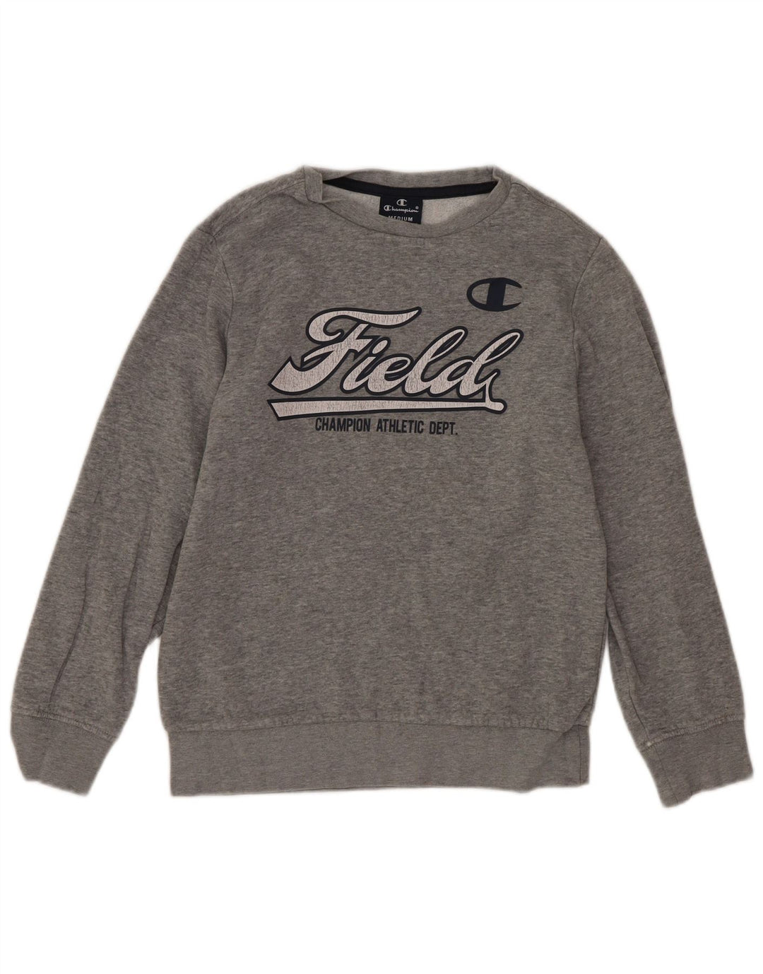 Jumper de moletom Champion Boys 9-10 anos cinza médio manchado esportivo