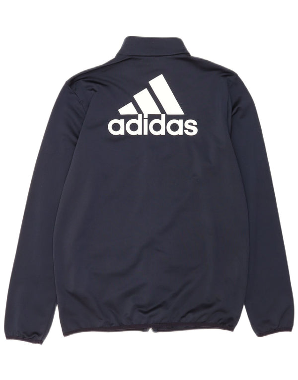Casaco de treino gráfico Adidas Boys 15-16 anos azul marinho poliéster