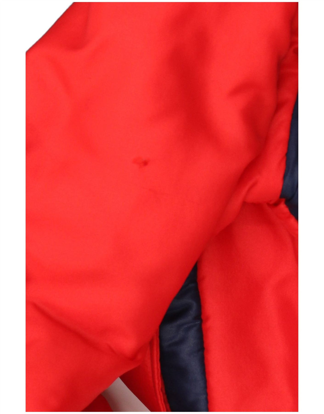 Jaqueta acolchoada masculina vintage IT 48 poliamida colorblock vermelho médio