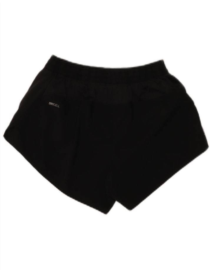 Shorts esportivos femininos Puma UK 10 pequeno poliéster preto